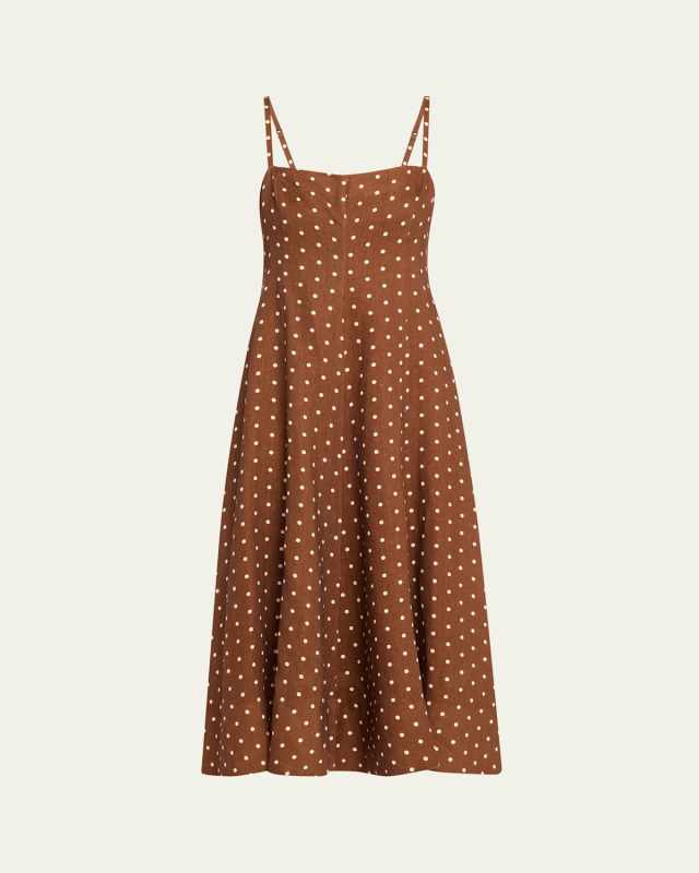 Gimlet Polka Dot Midi Dress